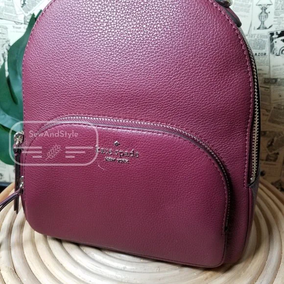 Cute Medium Jackson Backpack Cherrywood Burgundy Kate Spade Brand New Backpacks